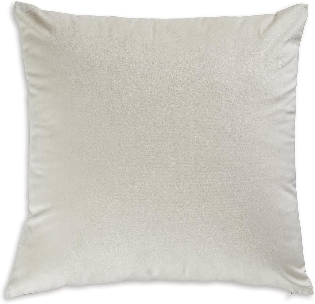 Signature Design by Ashley Edinfielders Casual Machine Washable Abstract Accent Pillow with Zipper Closure, Beige & Light Gray