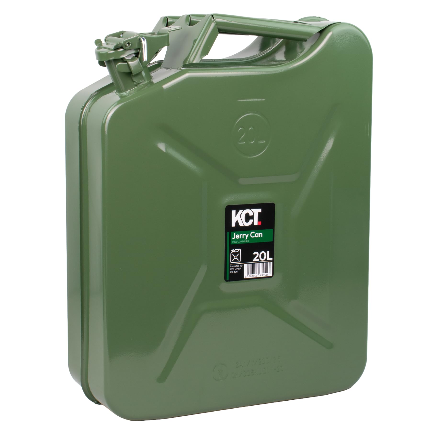 Kct Green 20L Jerry Can Fuel Petrol Diesel Gas Storage Container For Vehicle Car