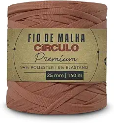 Kit 2 Fio De Malha Circulo Premium 140m Para Crochê Tricô Espessura 25mm - Todos os Tons (7832 - ARAGAO)