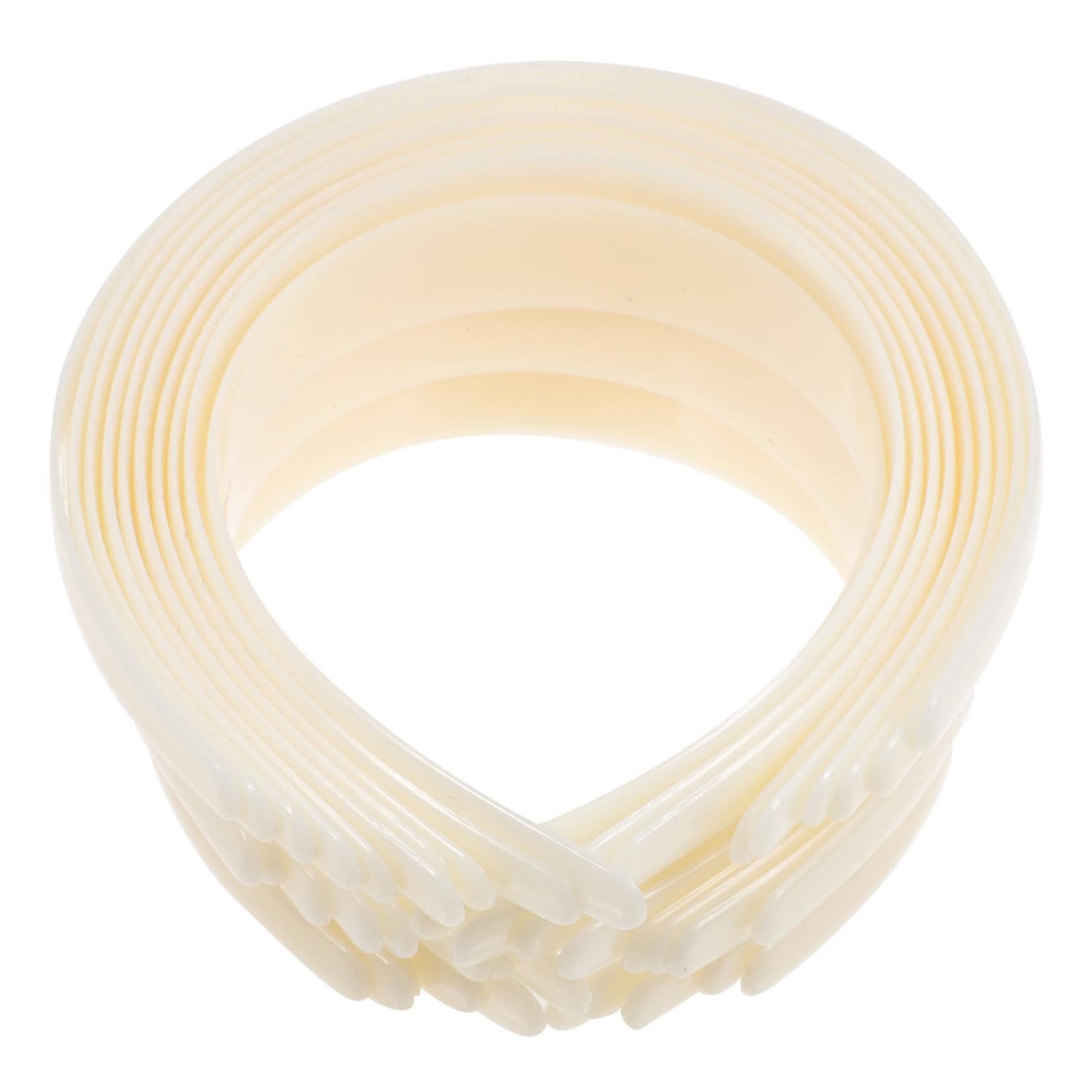 Healeved 50pezzi Fascia per Capelli Semplice in Plastica Cercchietto per Capelli senza Denti da Donna Decorazioni e Uso Quotidiano