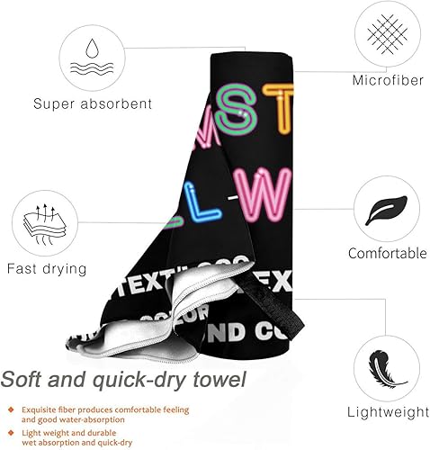 Miniatura 4 de Toalla de playa personalizada con texto, imagen, logotipo, toallas de playa de microfibra, toalla de secado rápido para viajes, playa, piscina, baño