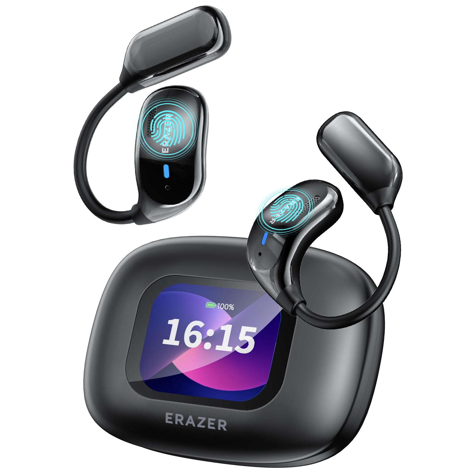 ERAZER XF23 AI Translation Earbuds Real Time, 135 Languages Translator Earbuds Audifonos Traductores Inglés Español, Wireless Buletooth 5.4 Translating Headphones for Travel Business Learning