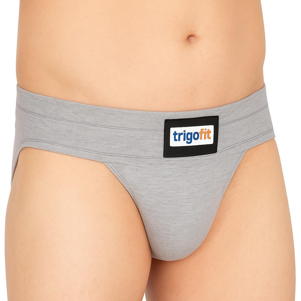 supporter for men | cotton supporter back covered for men stretchable with cup pocket, ideal for gym workout dry underwear (in, alpha, m, regular) grey