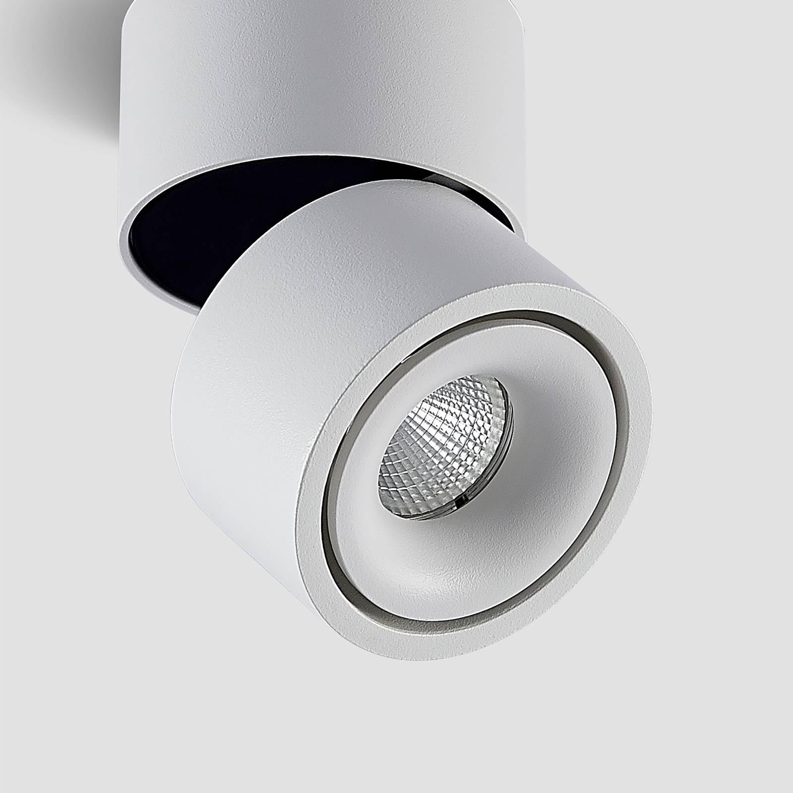 Arcchio LED Deckenlampe Rotari (Modern) in Weiß aus Aluminium (1 flammig,) - Deckenleuchte Wandleuchte Strahler Spot Lampe Flurleuchte