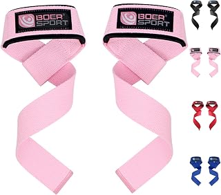 Fitness Weight Lifting Straps Anti Slip Gym Powerlifting Deadlifting Bodybuilding Workout Strength Training Hand Bar Grips Neoprene Gel padded Wrist Support Unisex Men Women