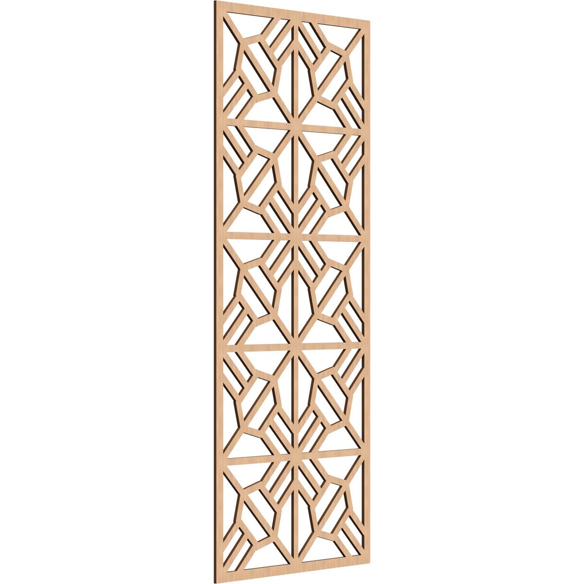 Auburn Decorative Pierced Fretwork Wood Wall Panels, 31 3/8"W x 79 3/8"H x 3/8"T, Hickory