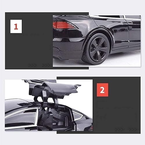 Miniatura 5 de Vehículo de control remoto Tesla de 4 canales para Año Nuevo, regalo de vehículo RC dinámico elegante para niños, auto de control remoto dinámico