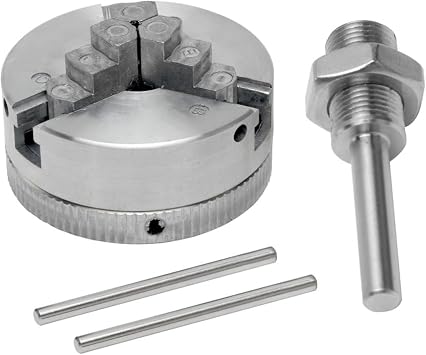 Mini Lathe Chuck, Z011 Three Jaw Self-Centring Chuck M12x1, Woodworking and Metal Turning, 10 35mm Clamping Range