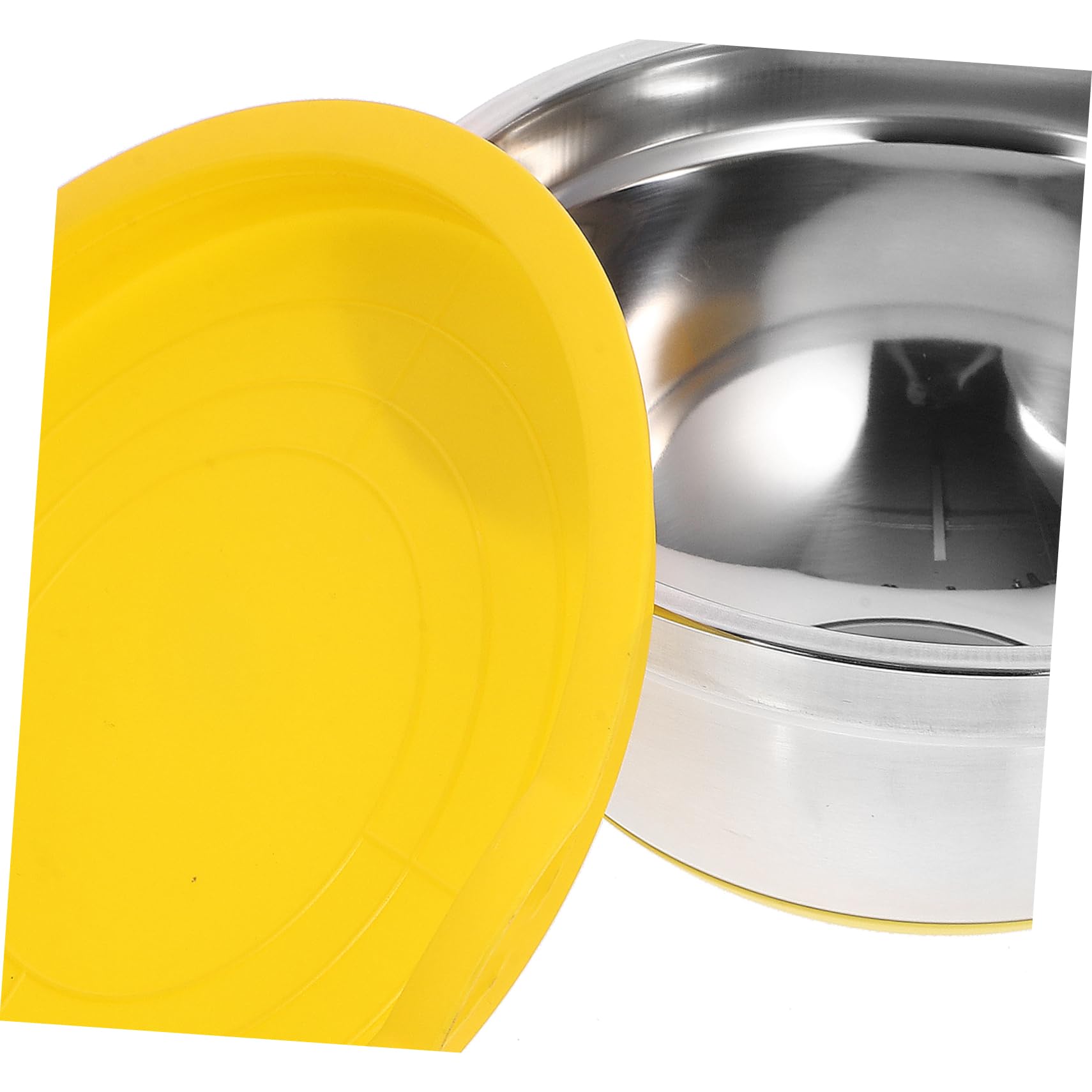 Genérico Cuencos de Acero Inoxidable de 4 Piezas Cuenco Redondo para Ensalada Cuenco para Sopa Cuenco para Frutas Y Verduras