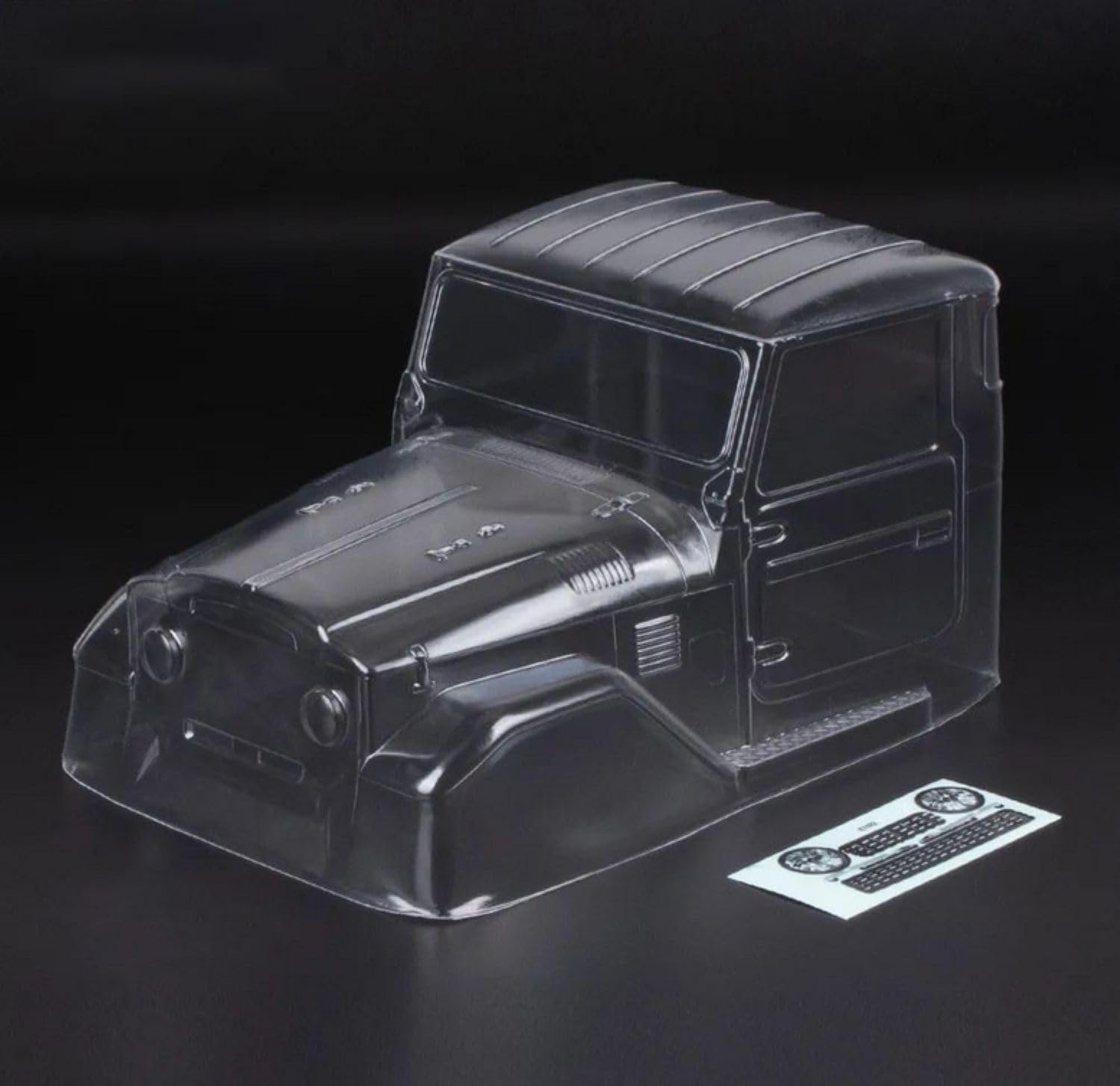 Amazon.com: 1/10 Scale 1965 FJ40 Truck Cab PC Clear Body for RC