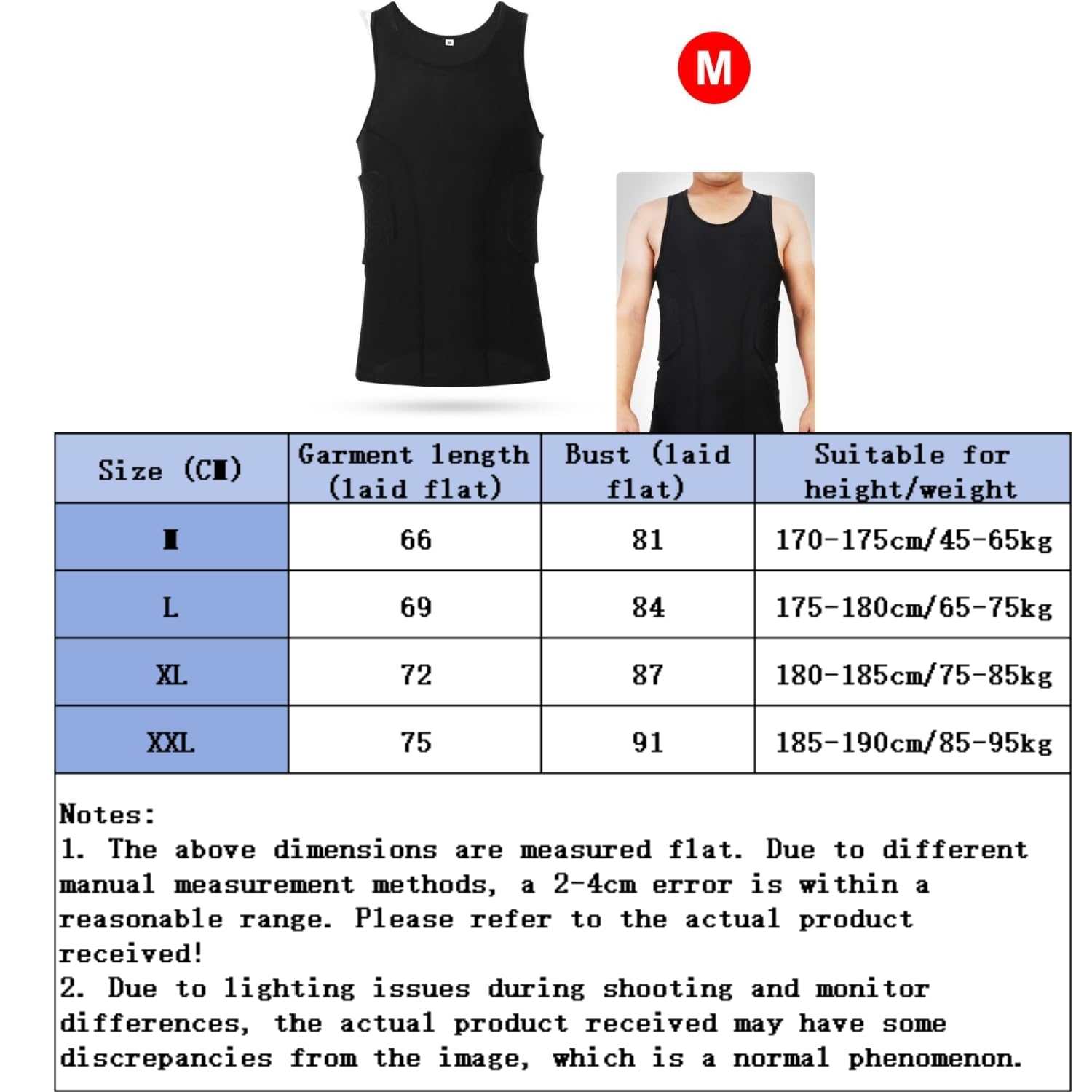 SOONHUA Camiseta de fútbol acolchada para hombre protección antigolpes silicona pantalones cortos accesorio deportivo baloncesto rugby chaleco