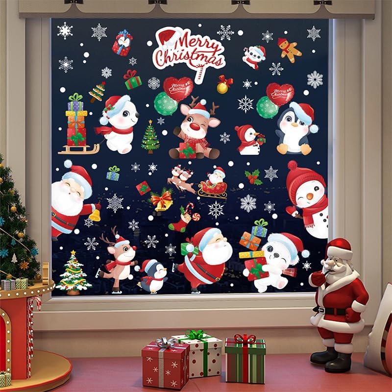 Amazon | Kesote クリスマス 窓ステッカー 飾り 窓シール ウォール