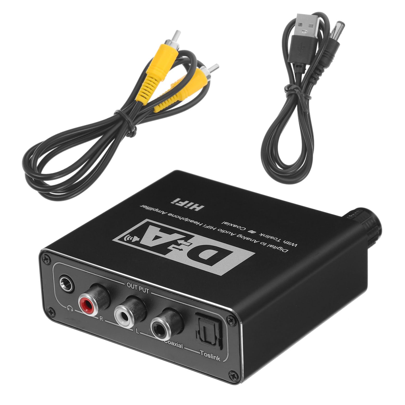Convertitore Audio Digitale Analogico Ottico Per Tv Adattatore Audio Coassiale Compatto e Portatile Per Collegare Dispositivi Digitali