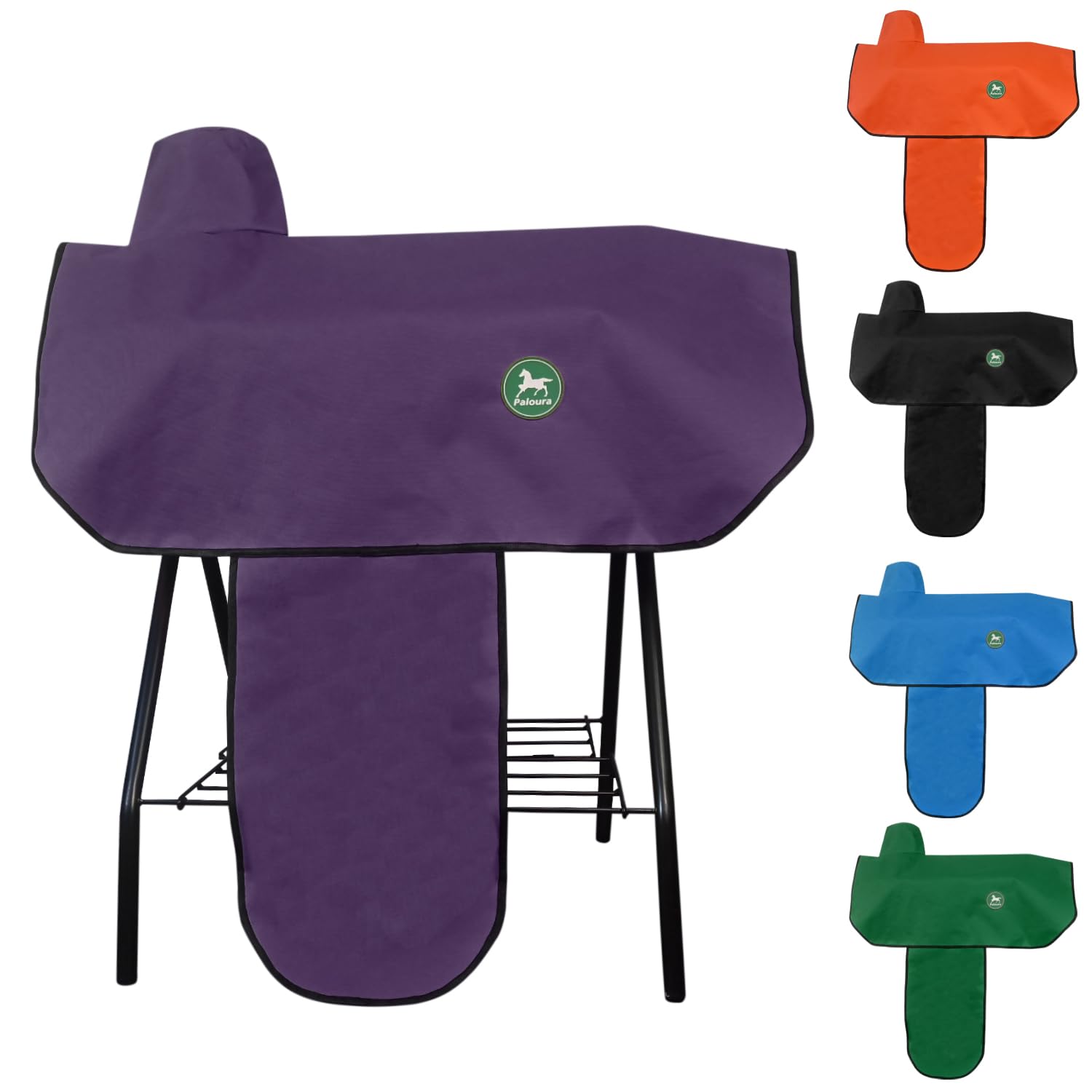Paloura Western Saddle Cover|Saddle Cover with 6 Elastic Straps|Waterproof and Tear-Resistant Oxford Fabric Saddle Covers for Western Horse Saddle for