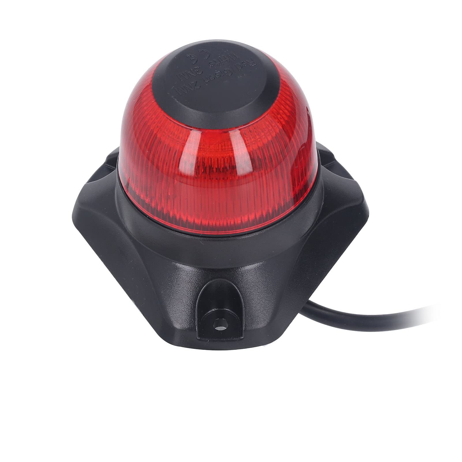 Luce di navigazione per barca Luce di poppa pieghevole a LED antiriflesso DC10‑30V 3W Segnale di navigazione marina (Rojo 2NM 87LM)