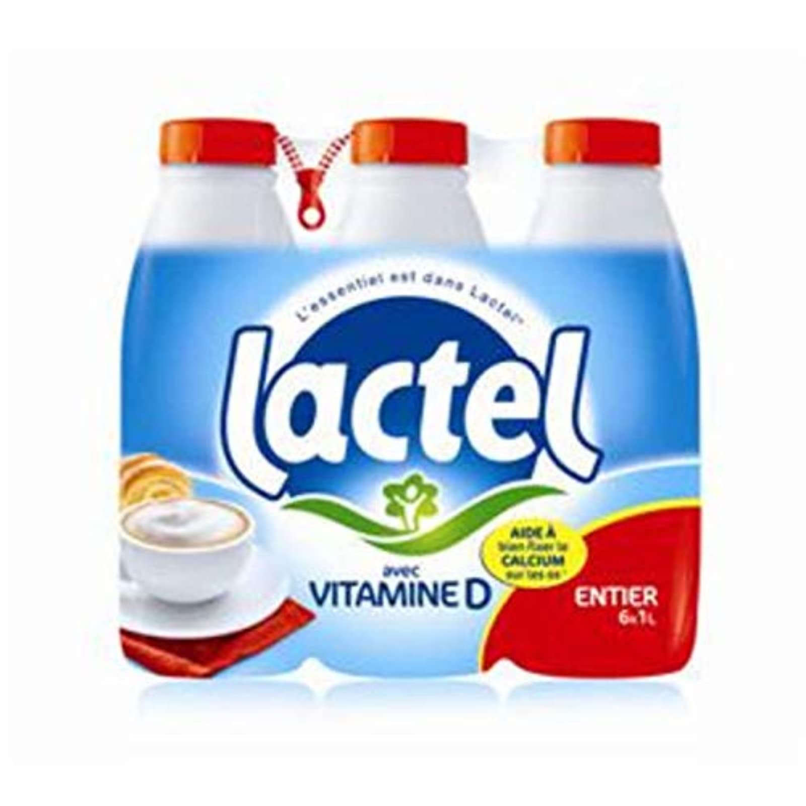 Lactel Lait Entier, 6 x 1L