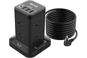 beva power strip tower for seamless device charging