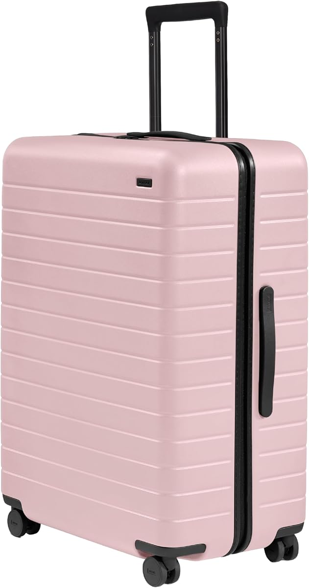 Away Equipaje facturado grande, maleta giratoria rígida y liviana de 29 pulgadas | Maleta liviana y duradera, ruedas giratorias premium de 360°, sistema de compresión interior, candado aprobado por la TSA, rosa rubor