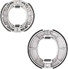Front and Rear Brake Shoes replacement for Honda ATC 200 E ES Big Red 1982 1983 1984
