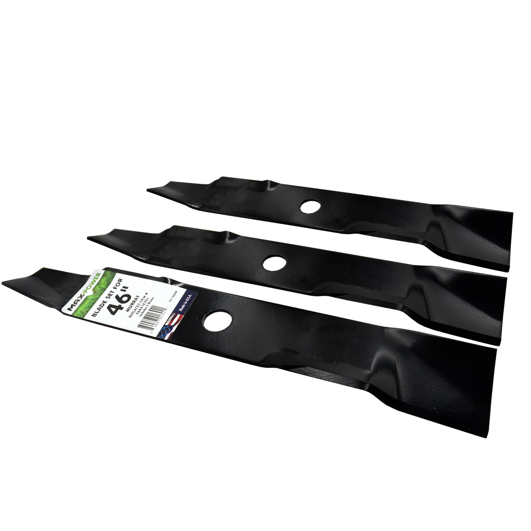 MAXPOWER 561288 - Juego de Cuchillas para Mulching para Corte Murray de 116.8 cm, sustituye a 456631E701