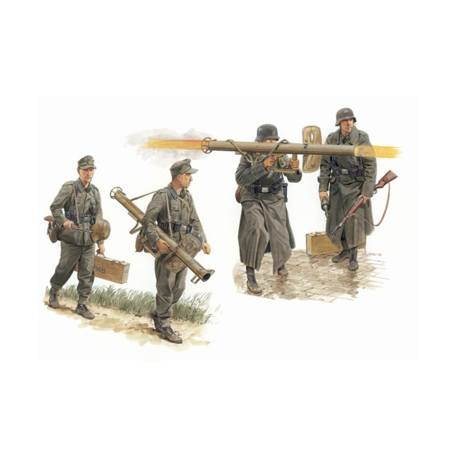 Amazon | ドラゴン 1/35 パンツァーシュレックチーム プラモデル Amazon | ドラゴン 1/35 パンツァーシュレックチーム プラモデル