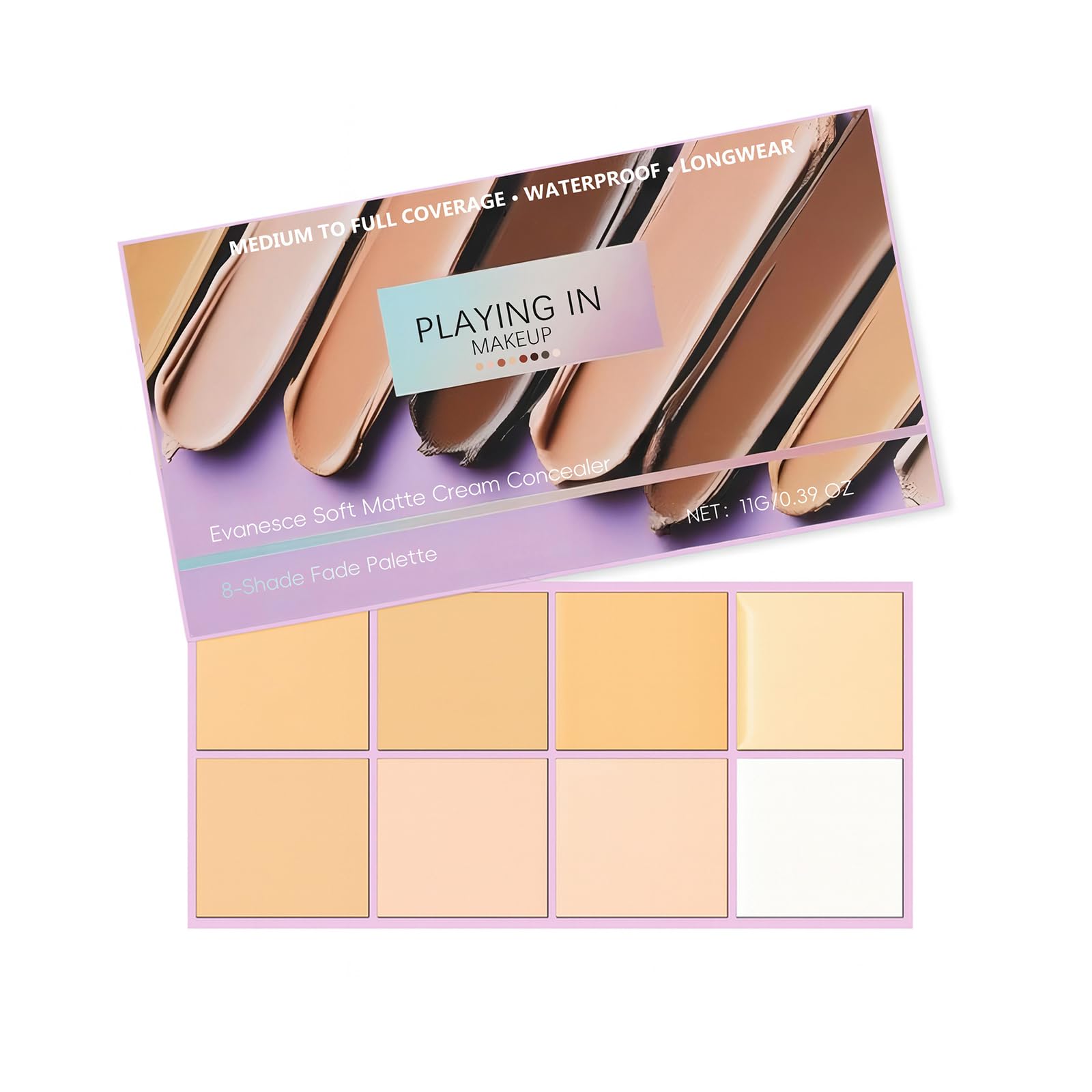 Wildtidey Instant Flawless Coverage Concealer One Tap Smoothing for Picture Perfect Skin Light shades