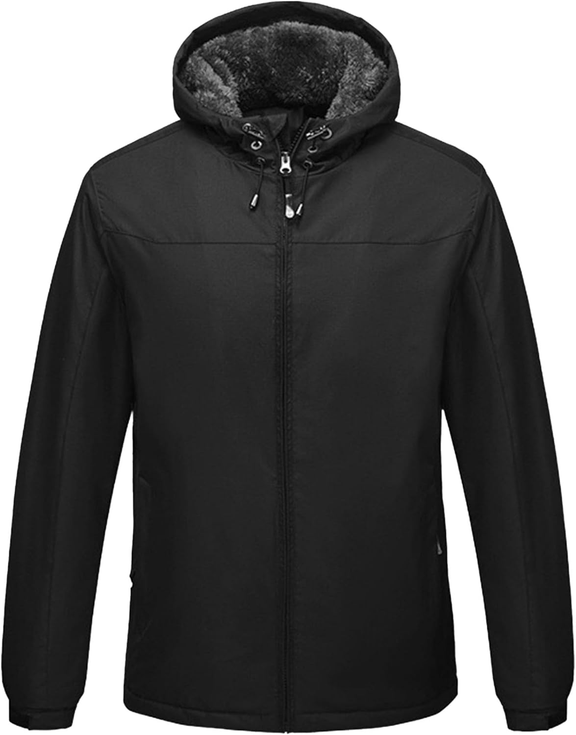 Mens Windproof Interchange Jacket Snowboarding Mountain Coat for Men Men's Solid Skiing Jacket with Hood