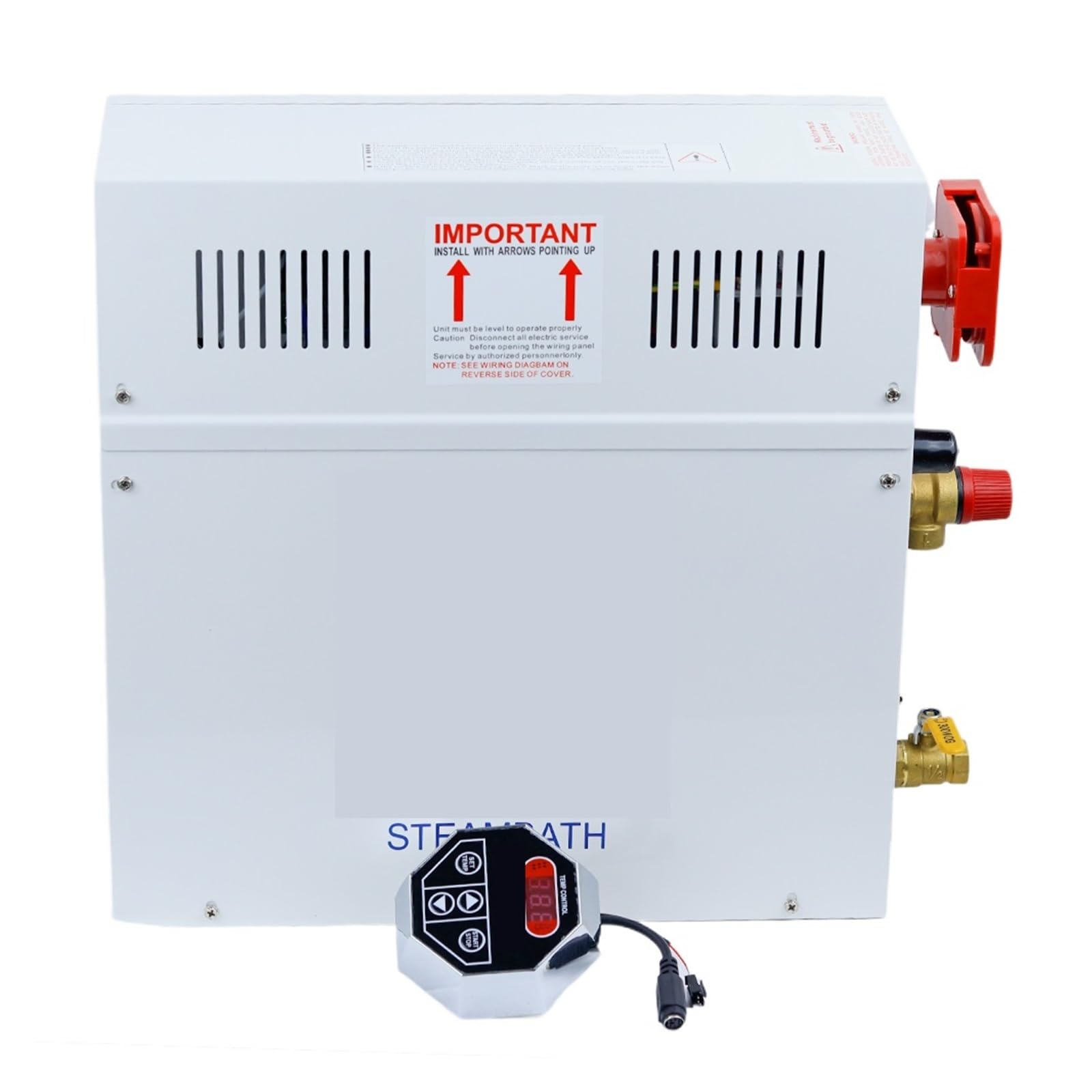 Generator łaźni parowej Generator pary o mocy 9 kW do domowej maszyny parowej prysznicowej, sprzęt do sauny Sauna SPA Prysznic parowy z cyfrowym kontrolerem do sauny i prysznica w domu