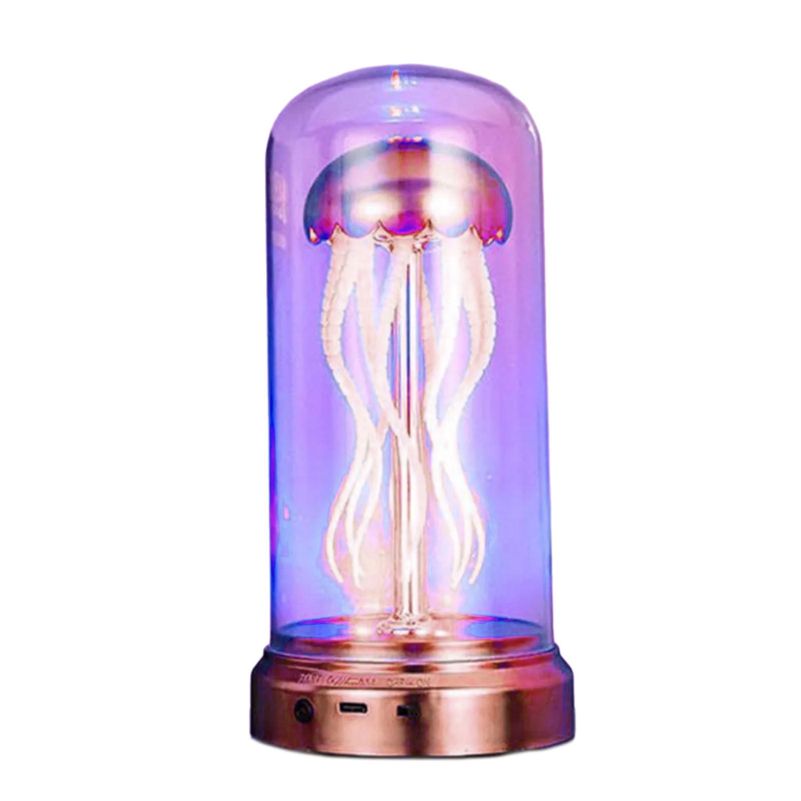 Lampe méduse flottante rechargeable à poser avec jeu de lumière autonome