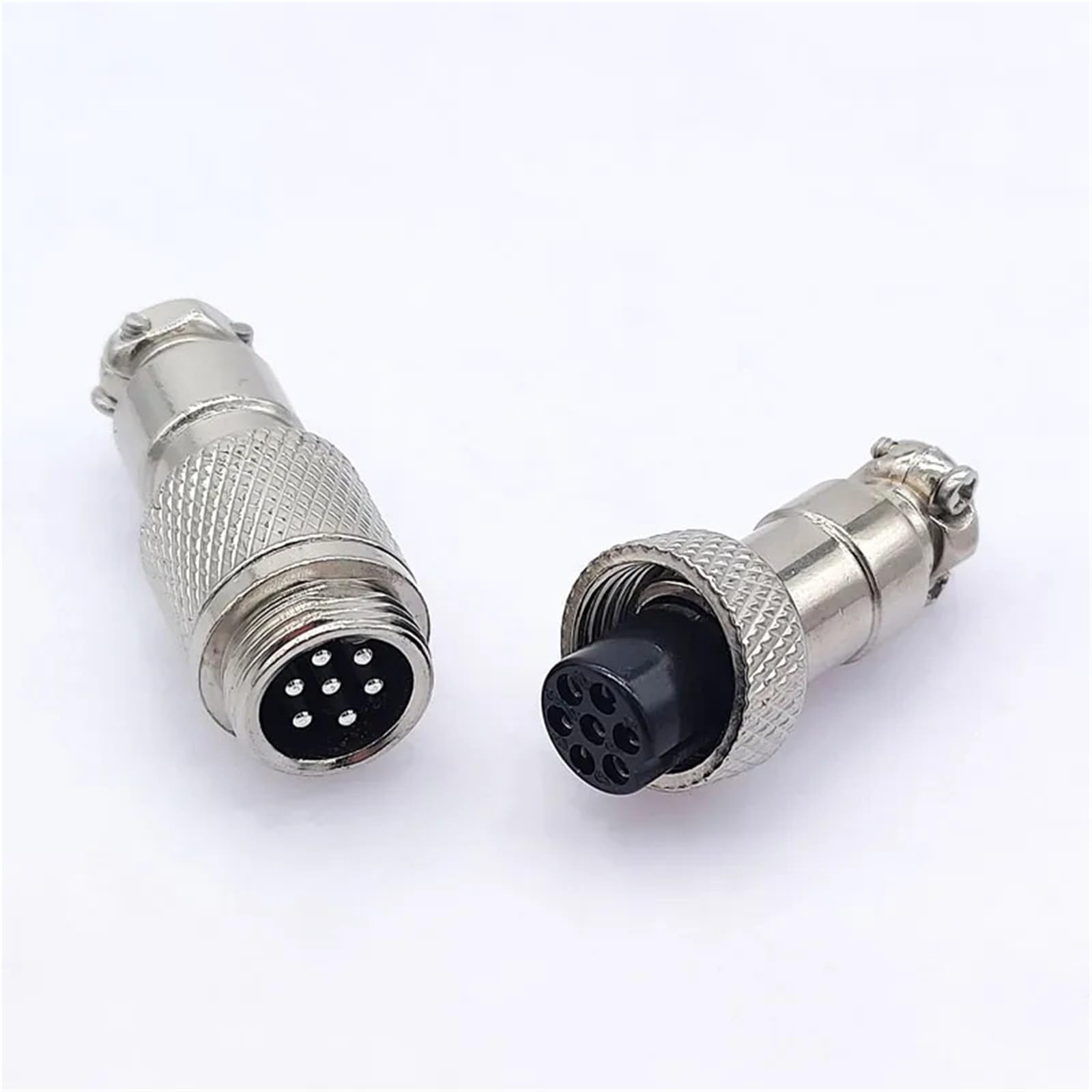 Conector GX12 hembra de 2 pines para cable push-pull de aviación y junta a tope 7