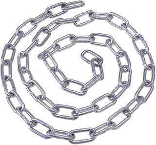 Mipcase 1 Link Iron Chain Coil Chain Outdoor Fencing Zinc Plated Link Chain Outdoor Fence Outdoor Chandelier Wire Mesh Fence Chandelier Black Playpen Safety Chain Stainless Steel Baby