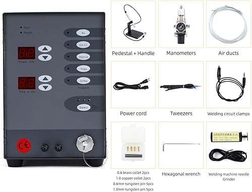 Miniatura 2 de Máquina automática de soldadura por puntos de joyería Máquina de soldadura por arco de argón de pulso de 110V 60HZ Máquina de soldadura de joyería,
