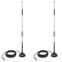 Vista 1 de Proxicast Antena magnética externa 4G/5G, bobina cargada de 7 dBi con conectores SMA y TS9 compatibles con AT&T Nighthawk, Verizon Jetpack