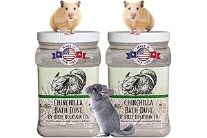 Premium Small Pet Dust Bath, Natural Cleansing Pumice Sand for Chinchillas, Degus,...