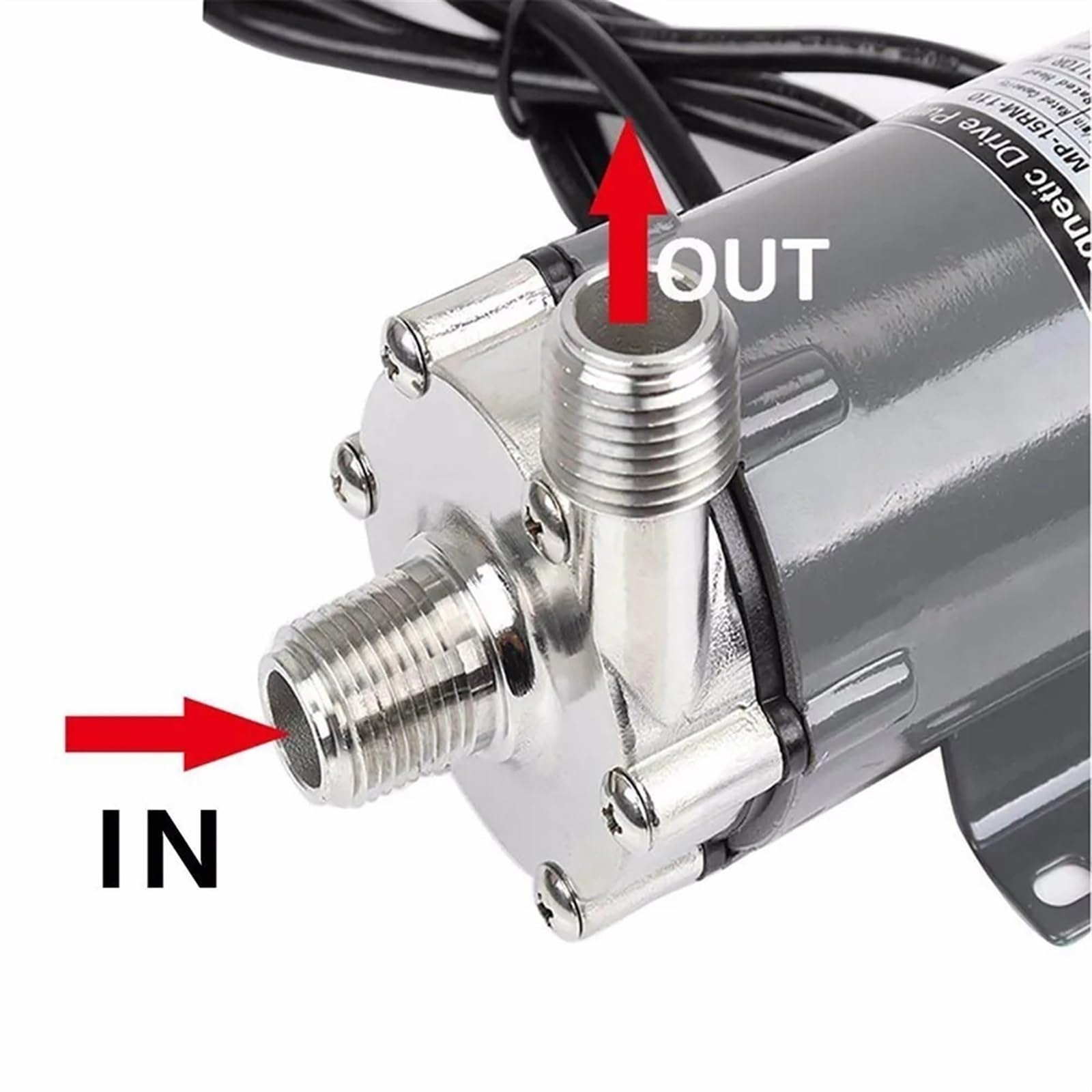 Pompa do warzenia piwa ze stali nierdzewnej Magnetyczna pompa wody klasy spożywczej Temperatura warzenia w domu 140C 1/2" BSP/NPT(EUplug220V)