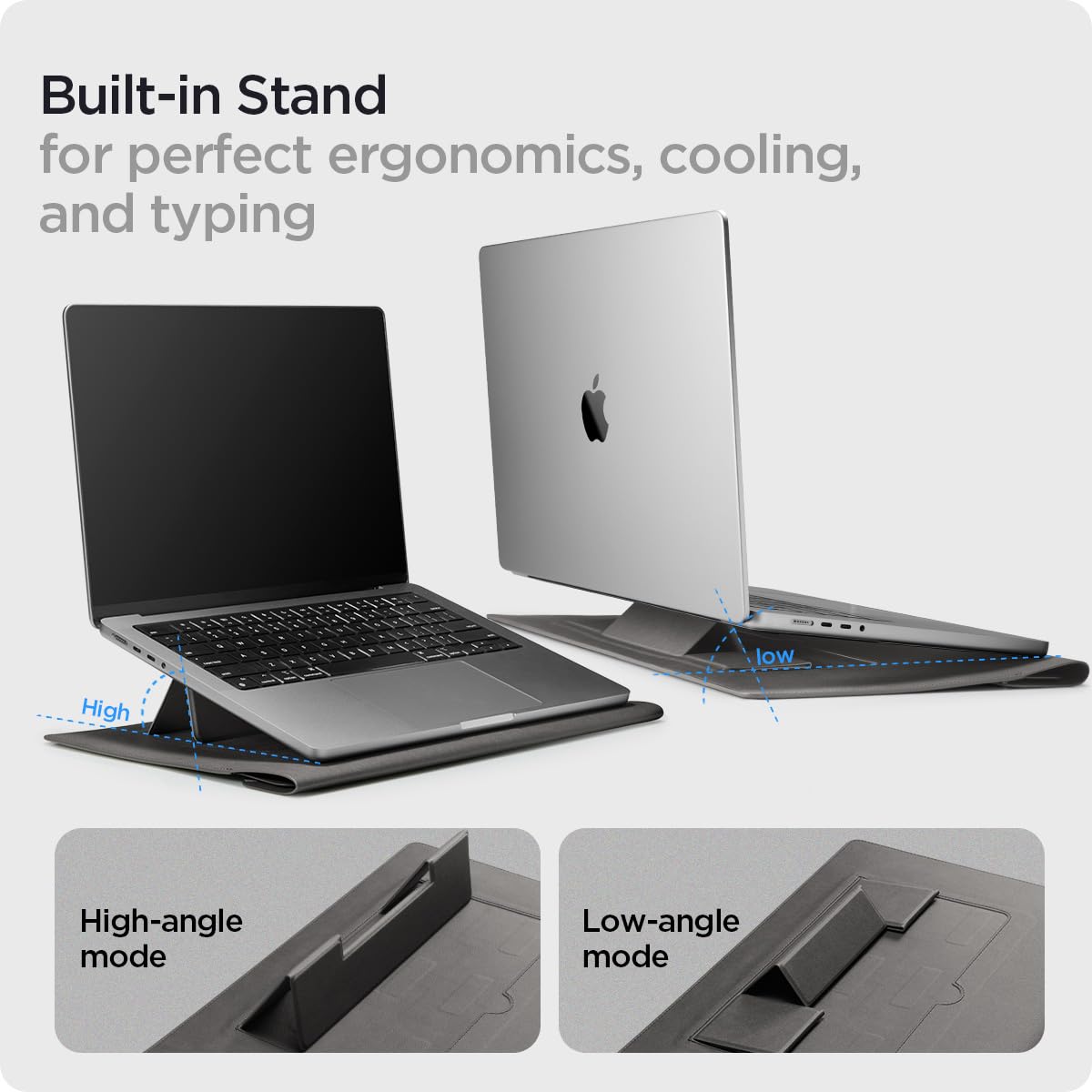 Spigen Valentinus S - Funda Protectora para Ordenador portátil de 15" 15.6" 16" Pulgadas, Funda de Piel sintética Impermeable para Ordenador portátil, Compatible con MacBook Pro, DELL, Acer, ASUS, HP