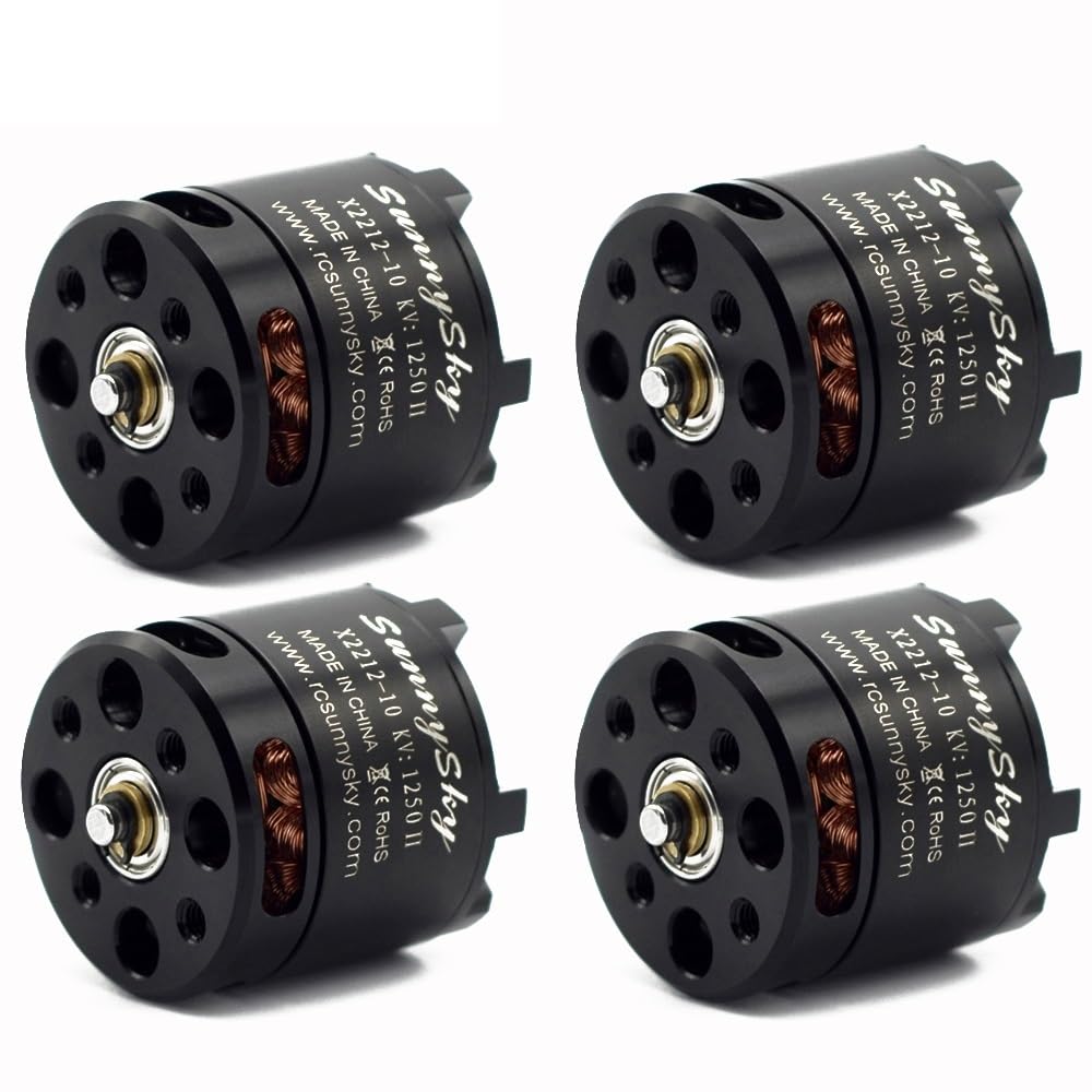 X2212 KV980/KV1250/KV1400/KV2450 Brushless Motor Short Shaft For RC Multicopter Aircraft Aerobatic Quadcopter (Color : 2pcs KV980)