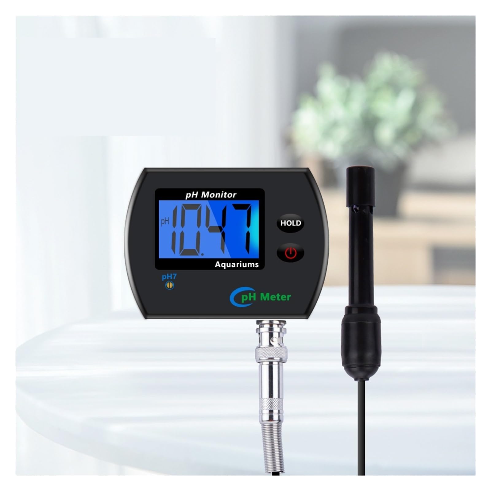 Tester dell'Acqua, Monitor PH Online da 2 Pezzi Montato a Parete, Tester di acidità in Tempo Reale for acquari e acquacoltura