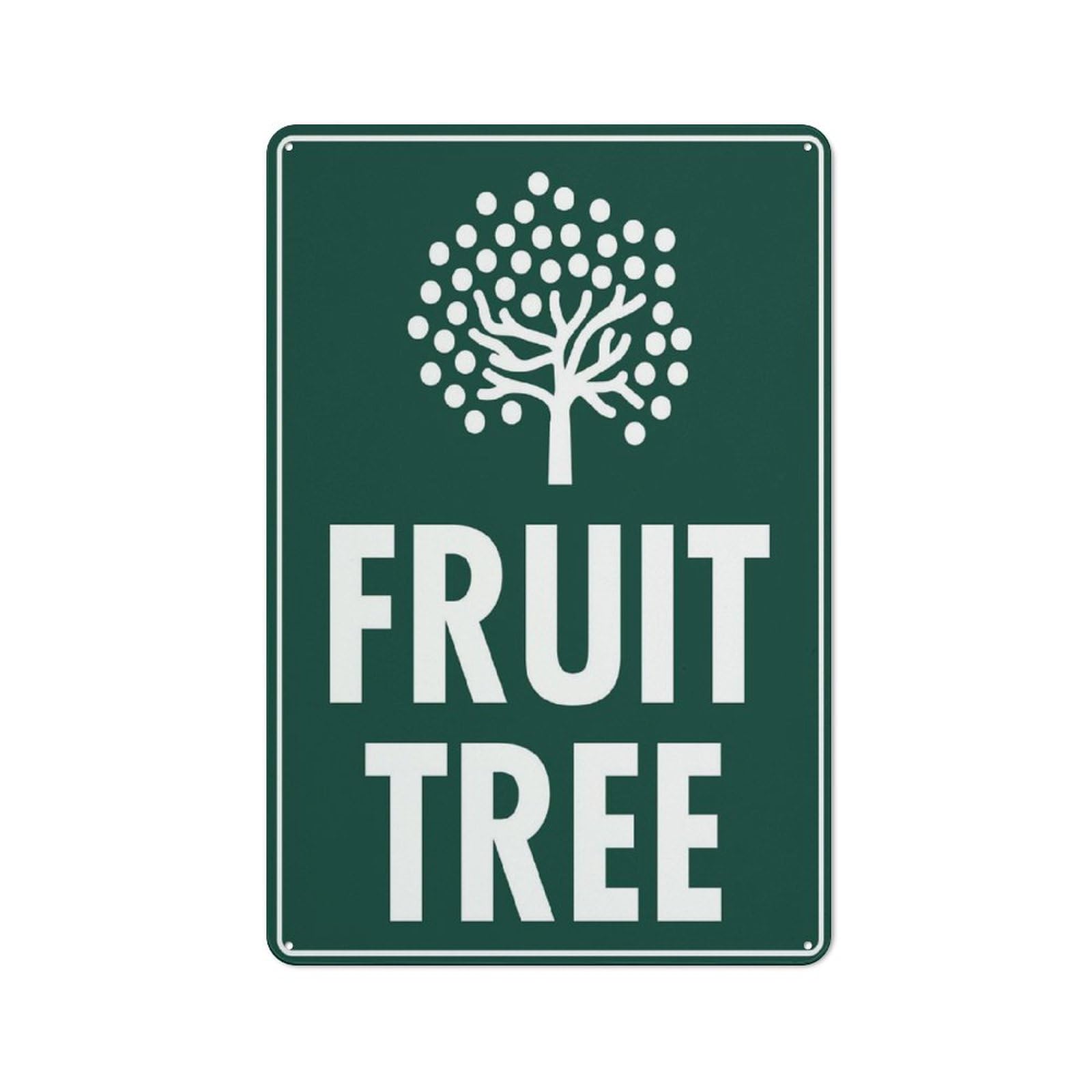Fruit Tree Sign for House & Yard, 8x12 Inch Premium Aluminum, Sun-Proof, Rust-Free