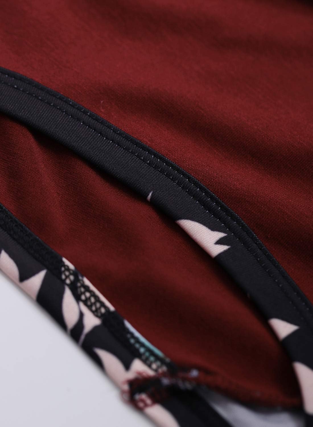 Diukia Women's Casual Leopard Color Block Long Sleeve Pullover Tops Crewneck Tunic Shirts - Image 4