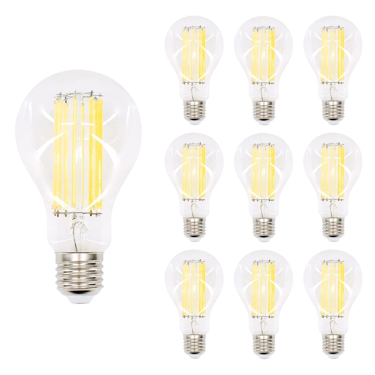 BEMKO Premium E27 LED-Lampe Globe 16W 2400lm 2700K warmweiß 10 Stück