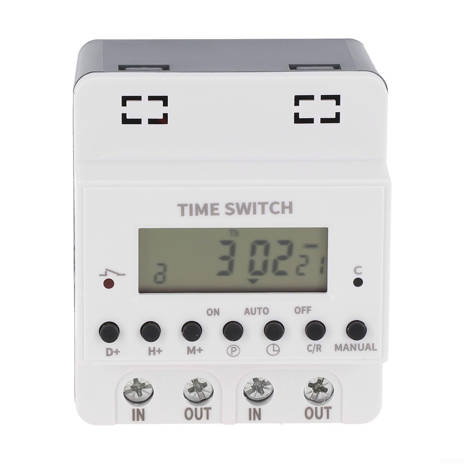 Relé de temporizador inteligente KG316T, temporizador digital, interruptor AC220 V, 60 A-100 A, programable con pantalla LCD para montaje en pared y carril, 28 tiempos de ajuste (100 A)