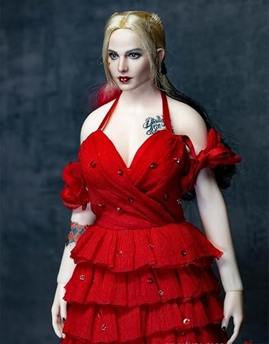 Miniatura 7 de HiPlay Figura coleccionable Harley Joker Juego completo de accesorios escultura de cabeza+ropa+accesorio para figura de acción femenina en miniatura