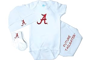 Alabama Crimson Tide 3-piece Onesie Gift Set: Soft, Snuggly Comfort for Your Baby Fan