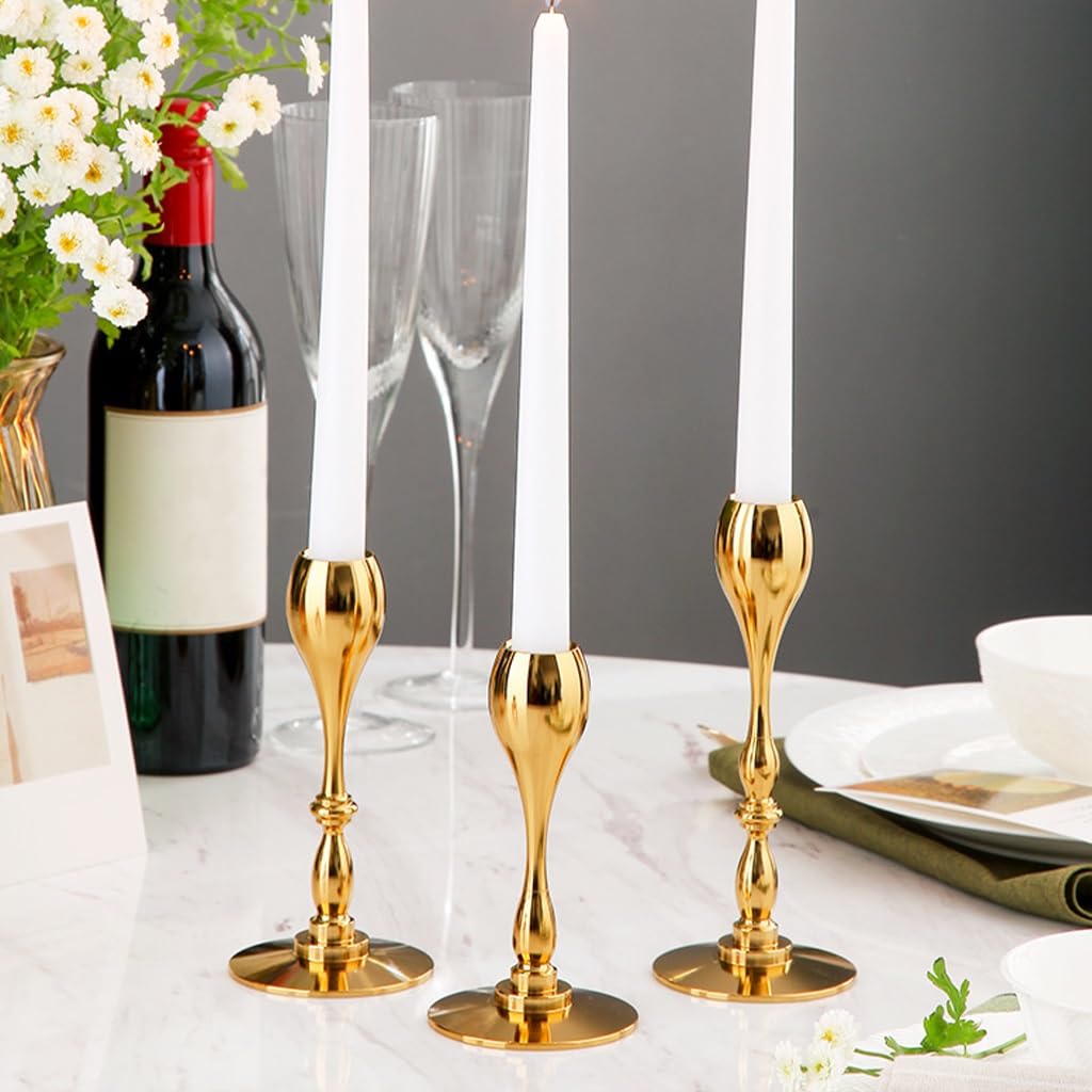 romantische Wohnaccessoires, Kerzenhalter, nordischer moderner Metall-Kerzenhalter(B)