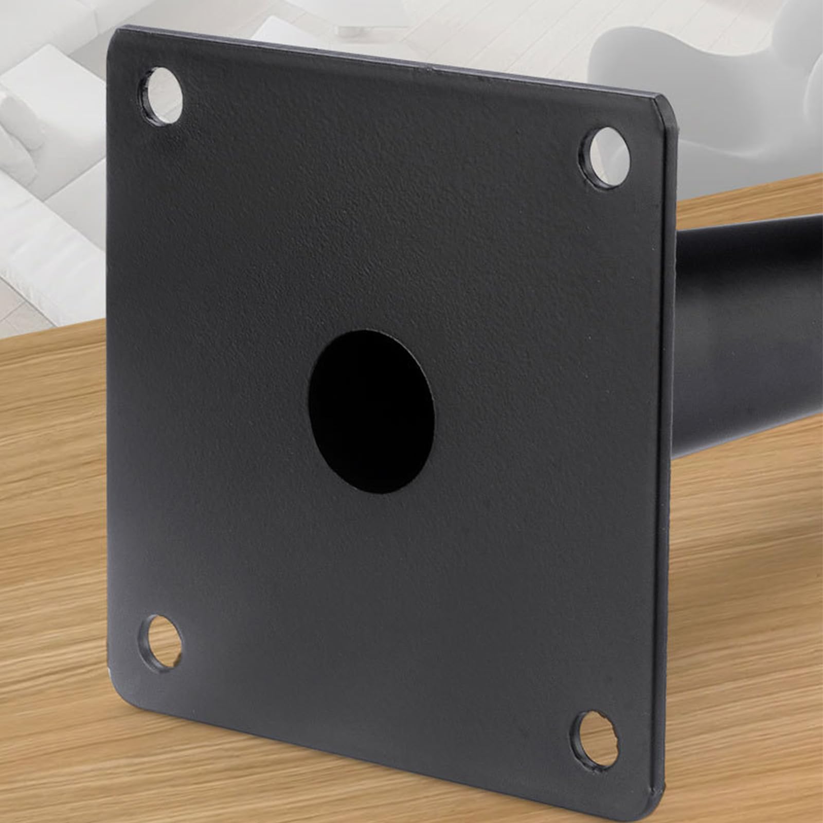 Piedini per Tavolo Conici Di Ricambio 4 Pezzi Piedini Regolabili per Tavolo Acciaio Laminato A Freddo Nero Vernice Spray Piedini per Divano Altezza: 10,5-72,5 cm Piedini per Mobile 50,5 cm/19,9"