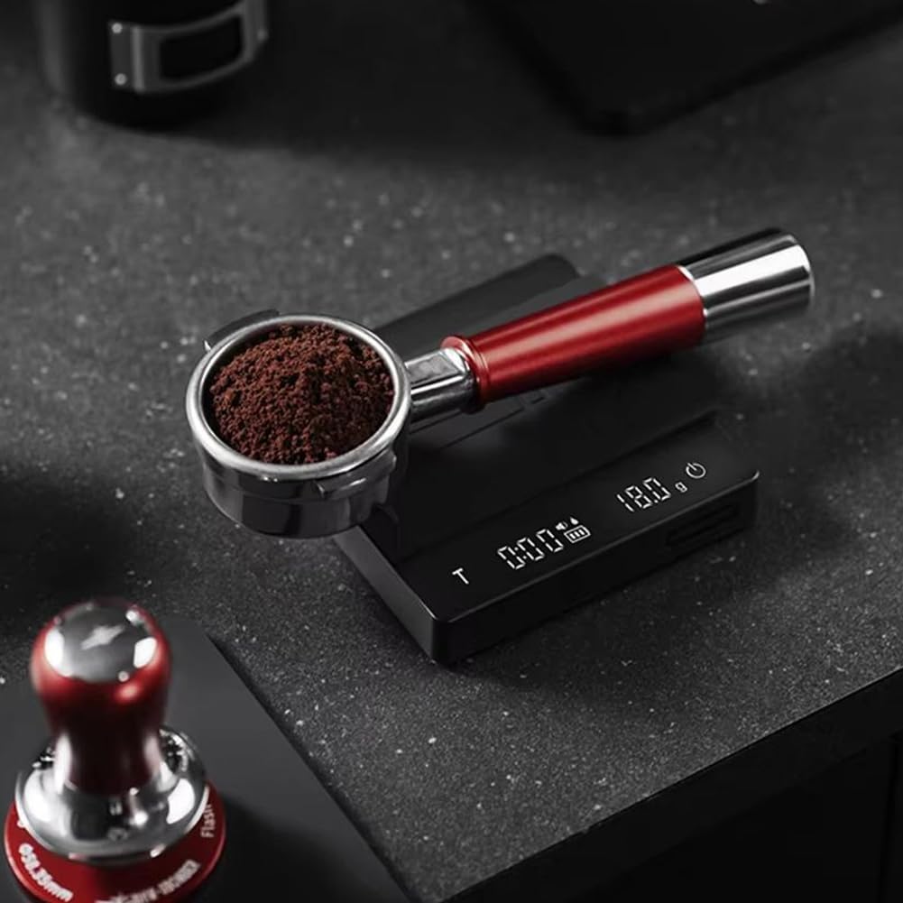 58 mm Siebträger ohne Boden für La Marzocco/E61, Espressomaschinen-Zubehör mit Metallgriff, Kaffee-Zubehör A