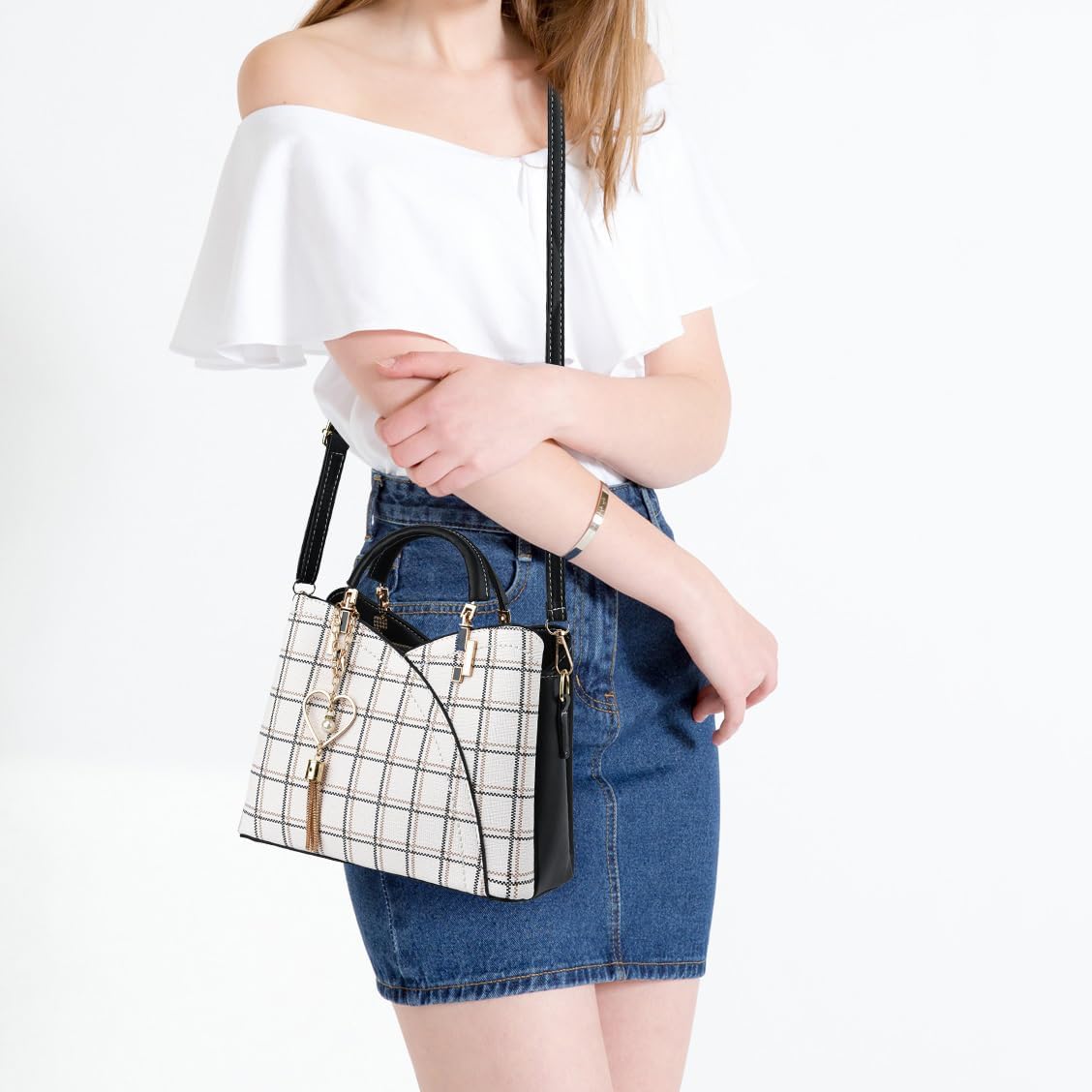 Xiaoyu Small Purses and Handbags for Women Fashion Crossbody Bag Lightweight Shoulder Bag Top Handle Satchel Purse - Image 2