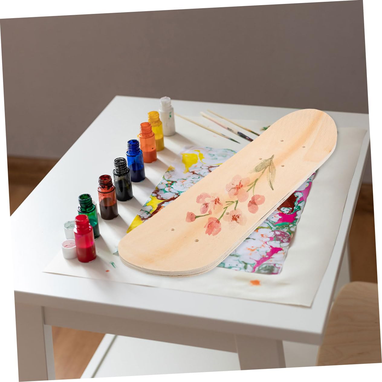 UPKOCH Planche de Skateboard Vierge 2 Pièces en Bois D’érable