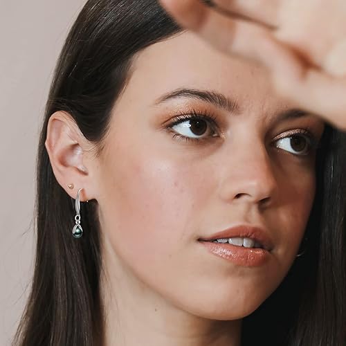 Miniatura 7 de Ganchos para aretes de acero inoxidable, 30 ganchos hipoalergénicos para aretes con hebilla de alambre para mujer, suministros de fabricación de